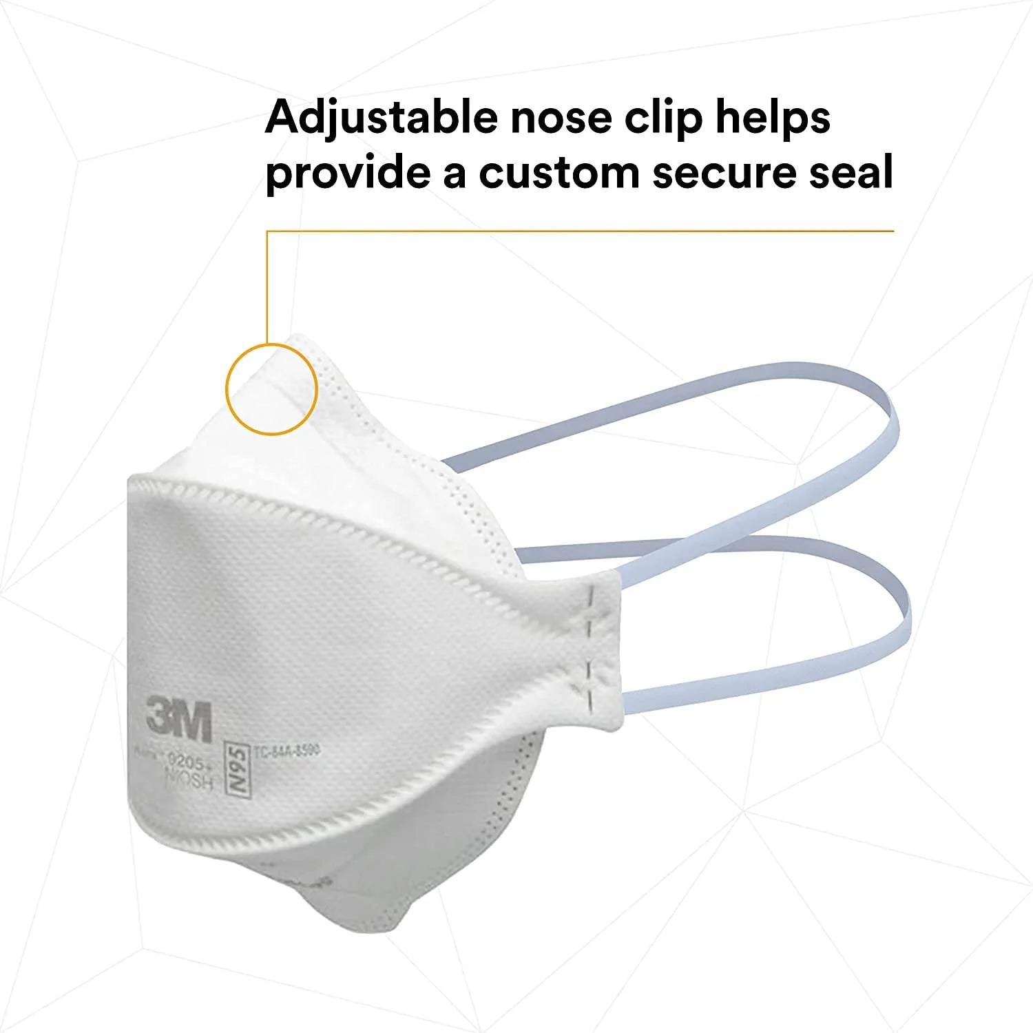 3M Aura 9205+ NIOSH N95 Respirator Mask - Made in USA