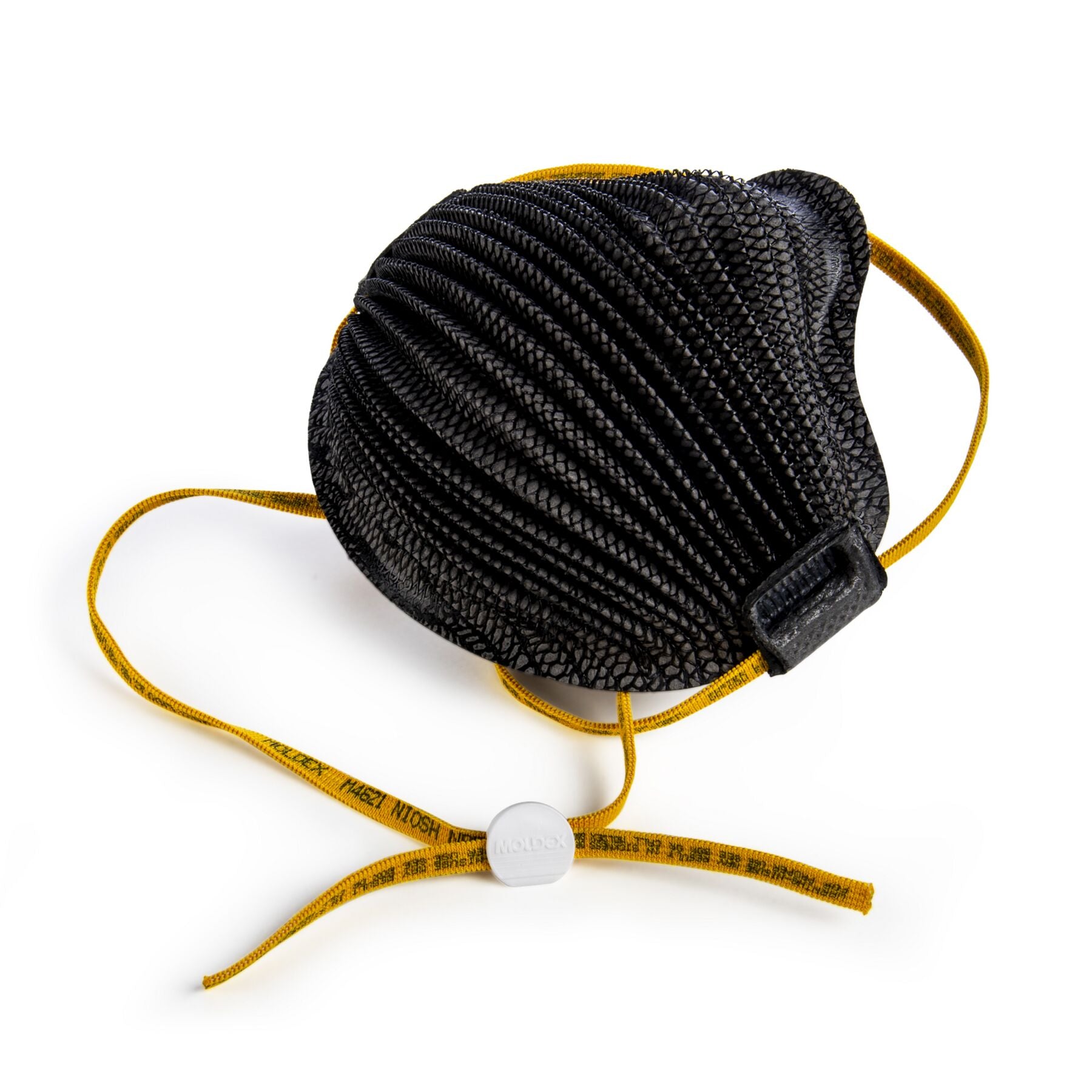 Moldex M4621 Airwave NIOSH N95 black respirator mask size small with yellow straps at Canada Strong Masks